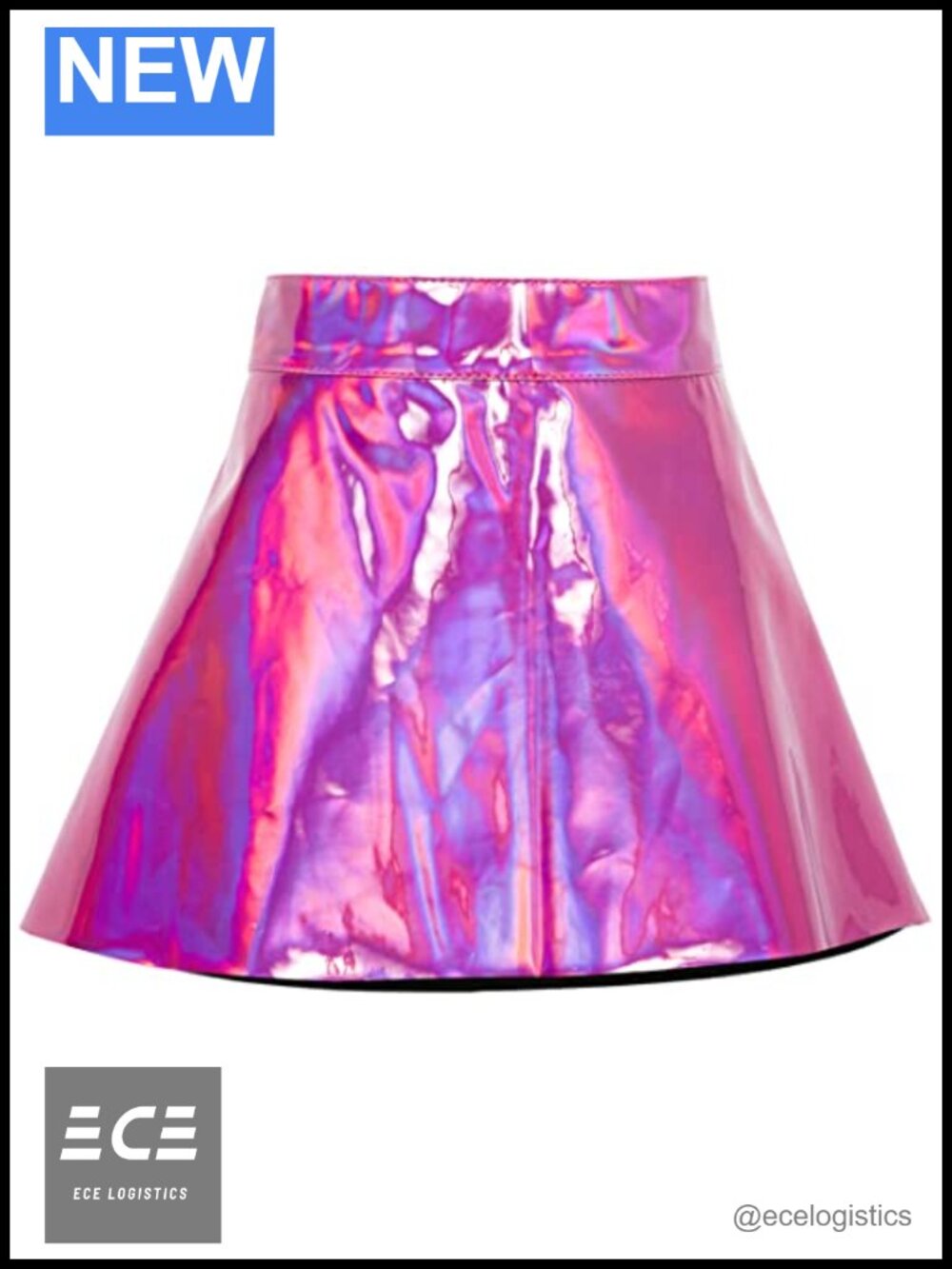 Holo Mini Skater Skirt Low Rise Exotic Costume